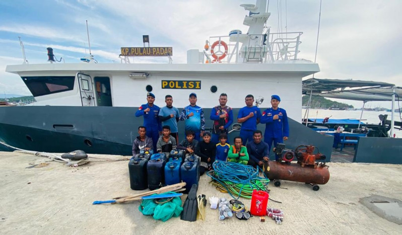 Sempat Kejar-Kejaran, Polairud Polda NTT Tangkap Kapal Pengangkut Bahan Peledak