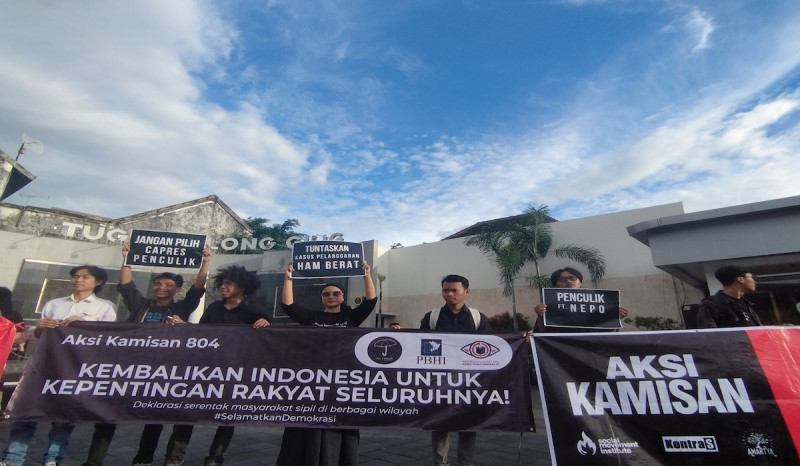 Aksi Kamisan di Yogyakarta Suarakan Jangan Pilih Capres Pelanggar HAM