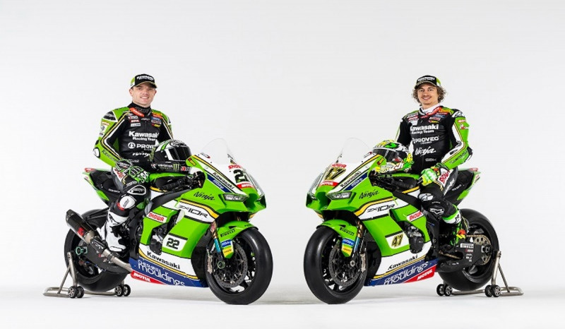 Duet Alex Lowes-Axel Bassani Perkuat Kawasaki Racing Team di WorldSBK 2024