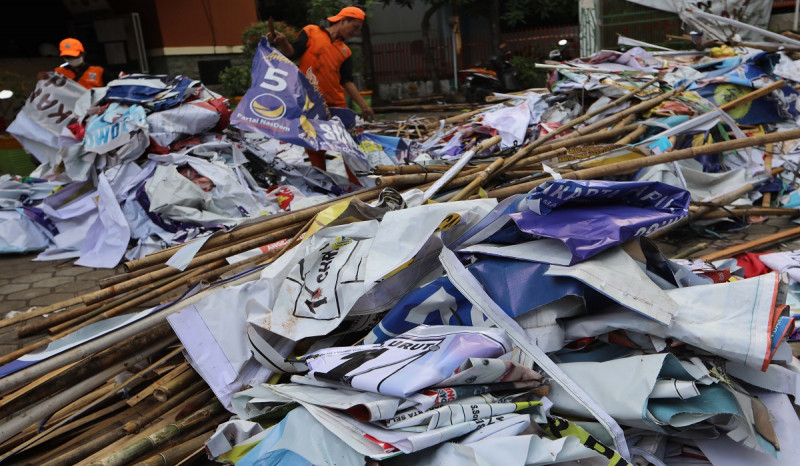 Sampah APK Pemilu 2024 di Jakarta akan Diolah Jadi Bahan Bakar Alternatif