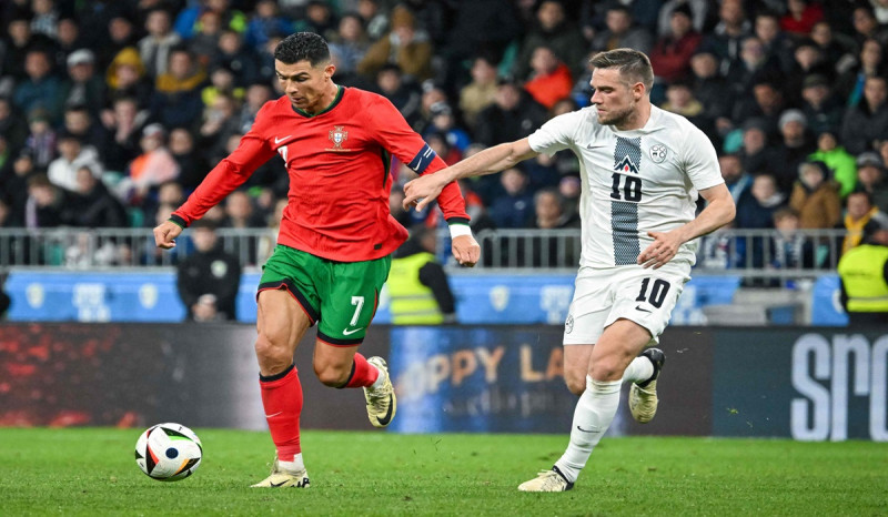 Slovenia vs Portugal, Meski Cristiano Ronaldo Main, Selecao das Quinas Kalah