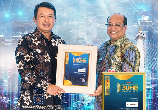 Transformasi Digital, Bank DKI Raih Best BUMD Award 2024
