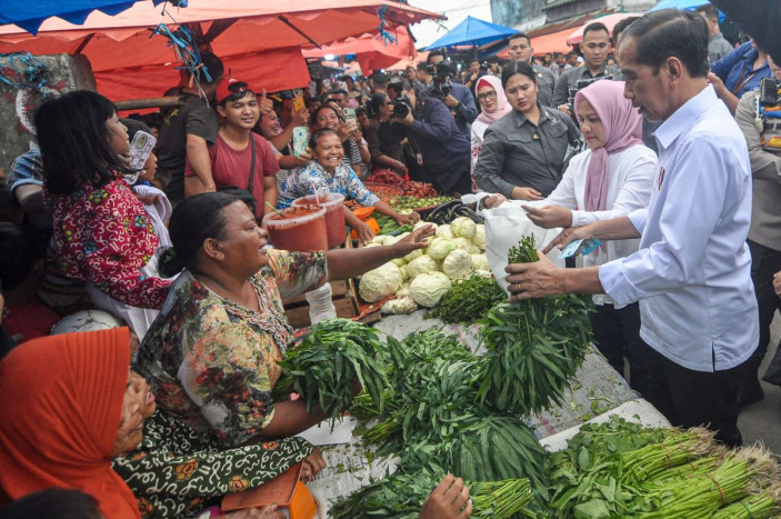 Harga Beras dan Pangan Lainnya masih Tinggi, Jokowi: Nanti Saya Cek ke Lapangan
