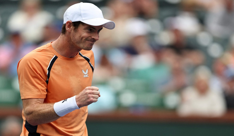 Andy Murray Kalahkan David Goffin di Putaran Pertama Indian Wells Masters