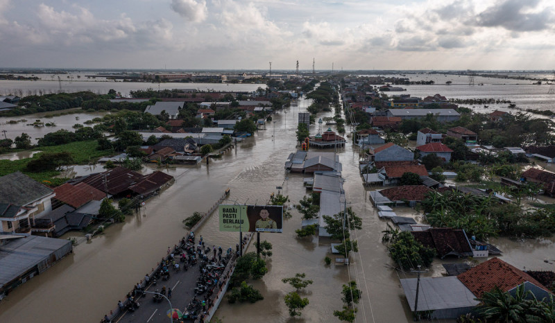 Lebih Dari 30 Pompa Diaktifkan untuk Tangani Banjir Demak