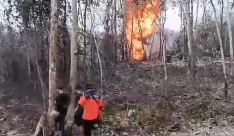 3 Pekan Sumur Minyak Ilegal Meledak di Batanghari Jambi, Api Belum Berhasil Dipadamkan