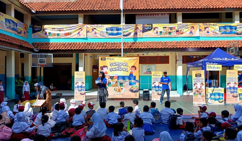 Fiesta Seafood dan Shifudo Gelar Kampanye Ayo Makan Seafood di Sekolah Dasar