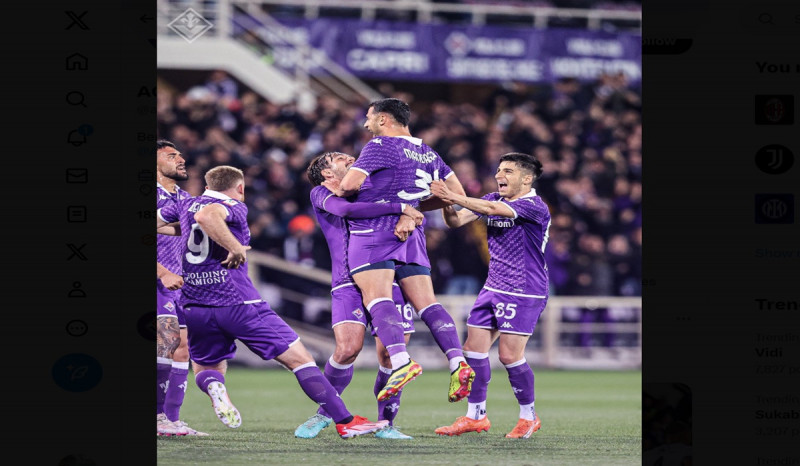 Fiorentina vs Atalanta: Rolando Mandragora Pastikan La Viola Unggul di Leg Pertama Semifinal Coppa Italia