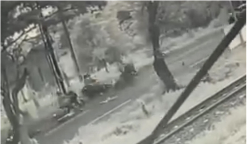 Kecelakaan Rombongan Moge di Probolinggo Terekam CCTV