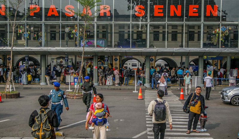 Stasiun Pasar Senen Catat Rekor, Sehari Berangkatkan 26.777 Pemudik