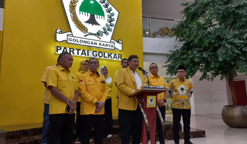 Airlangga Hartarto Pastikan Golkar tidak Ingin Revisi UU MD3 dan tidak Ingin Rebut Kursi Ketua DPR