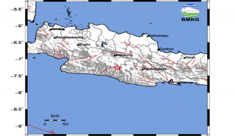 Gempa Bumi Tektonik 2,6 Magnitido Dirasakan di Kabupaten Garut