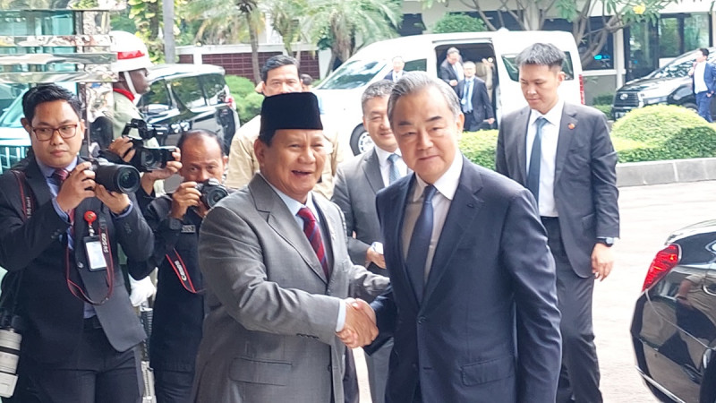 Menhan Prabowo Subianto Terima Kunjungan Kehormatan Menlu Tiongkok Wang Yi