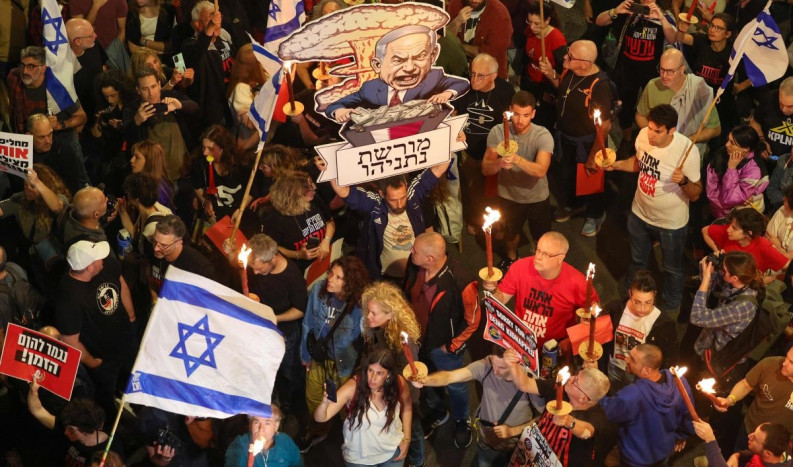 Ribuan Warga Israel Kecam Netanyahu karena Gagal di Gaza