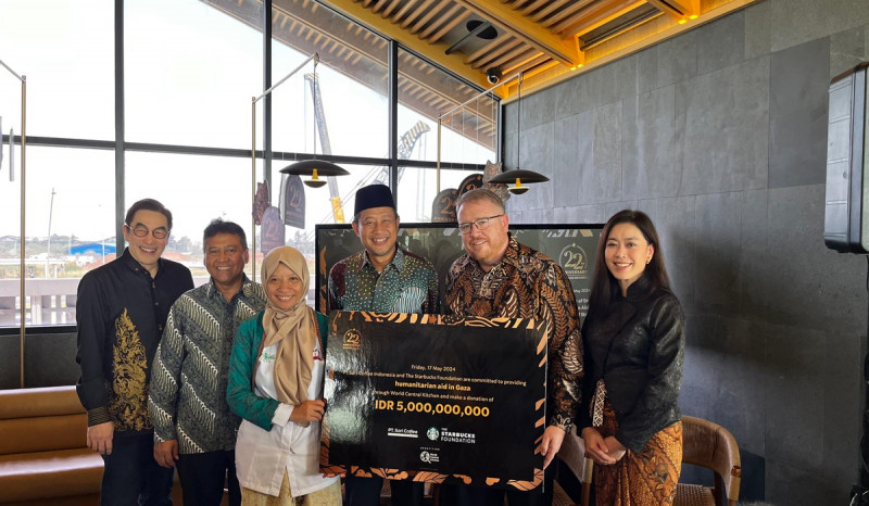 Rayakan Ulang Tahun Ke-22, Starbucks Indonesia Bagikan Donasi ke Jalur Gaza