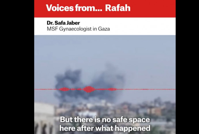 Dokter: Tidak Ada Tempat Aman di Rafah