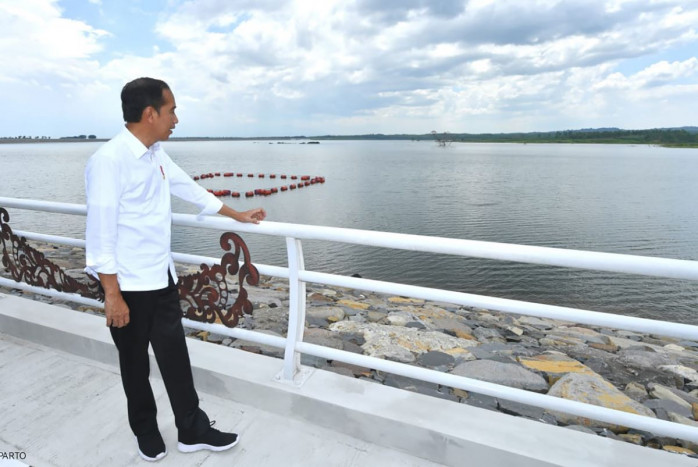 Presiden Jokowi Resmikan Bendungan Tiu Suntuk di NTB
