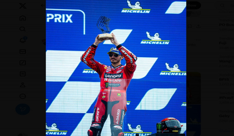 Naik Podium di GP Prancis, Francesco Bagnaia Puas