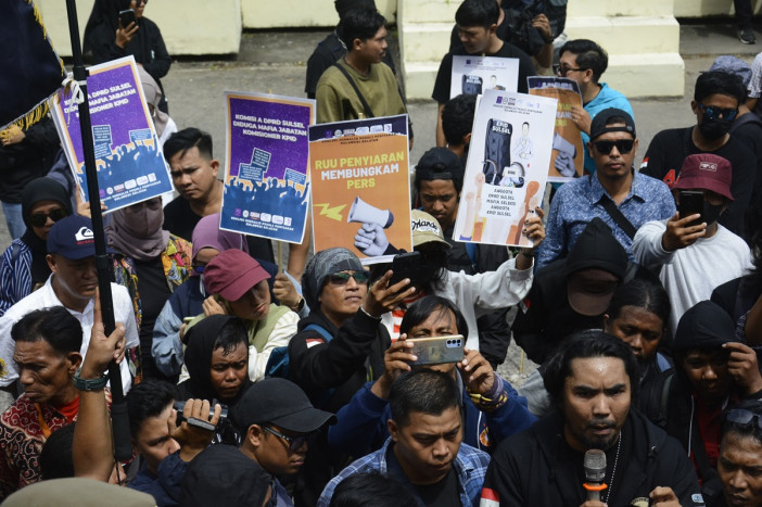 Wartawan di Bali Kompak Tolak Revisi UU Penyiaran