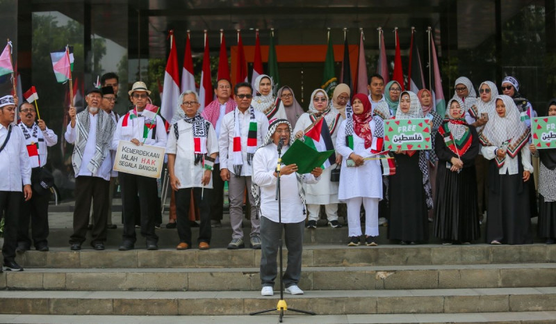 Forum Rektor Perguruan Tinggi Muhammadiyah-Aisyiyah Gelar Aksi Bela Palestina Kutuk Israel