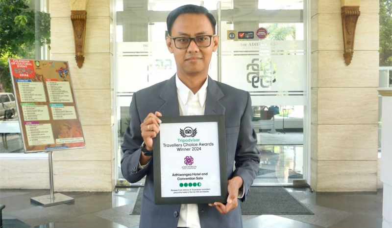 Adhiwangsa Hotel Solo Raih Penghargaan Traveller Choice Awards Winner 2024 dari Tripadvisor