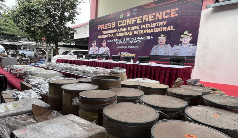 Polisi Ungkap Pabrik Narkoba Rumahan di Bogor, Sita 2,5 Juta Tablet