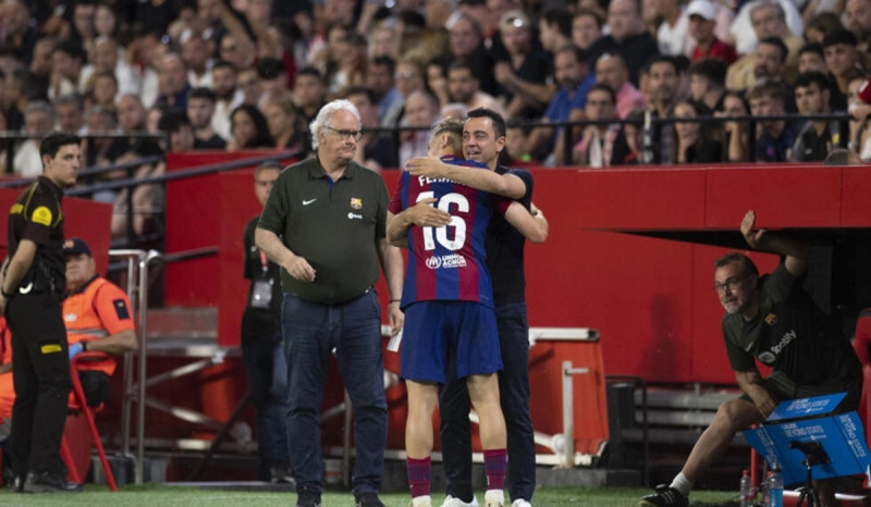 Sevilla vs Barcelona, Xavi HernandezPersembahkan Kemenangan di Laga Terakhir Bersama Blaugrana