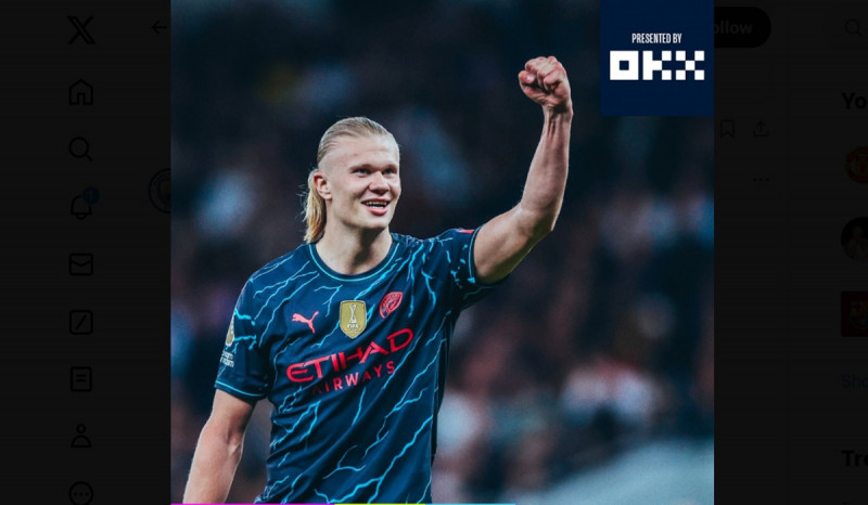 Tottenham Hotspur vs Manchester City, Dua Gol Erling Haaland Buat the Citizen di Ambang Juara