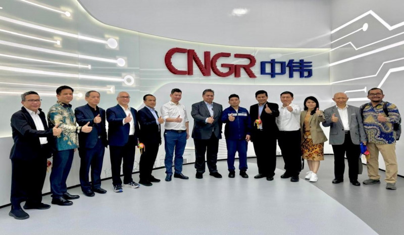 Menko Airlangga Kunjungi Fasilitas Terintegrasi CNGR Advanced Material di Tiongkok