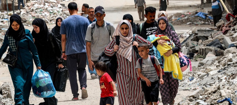 800.000 Orang Meninggalkan Rafah Tanpa Pilihan