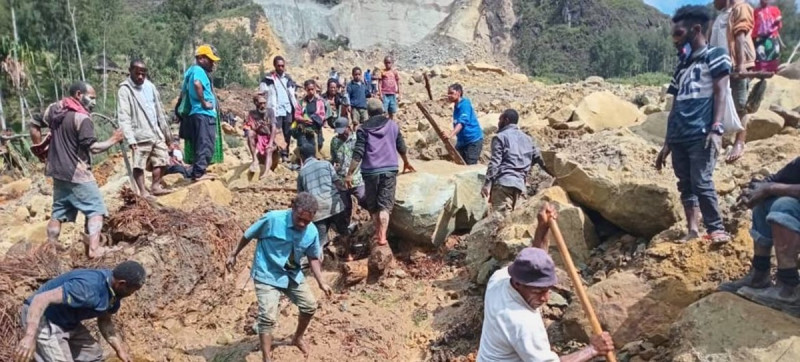 Longsor Papua Nugini: Lebih dari 2.000 Orang Dikhawatirkan Tertimbun Hidup-hidup