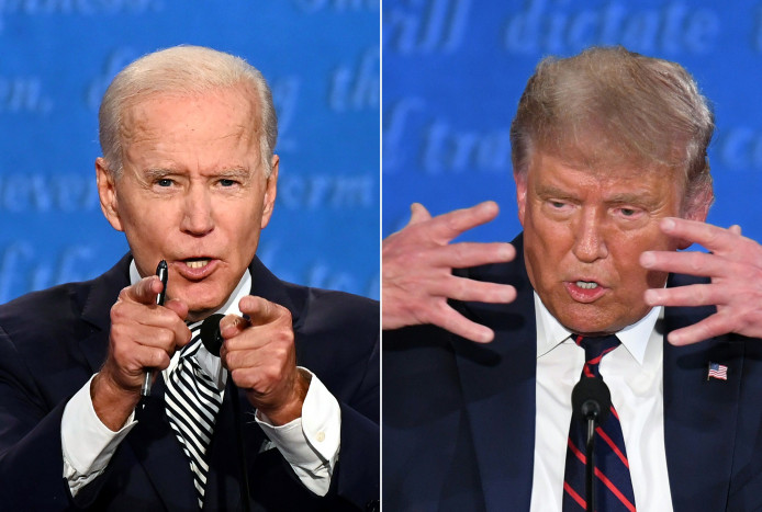 Debat Capres AS: Biden dan Trump tidak Berjabat Tangan
