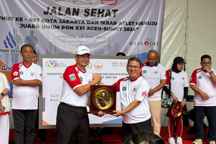 Sarana Jaya dan KONI DKI Jakarta Teken MoU Dukung Atlet di PON 2024
