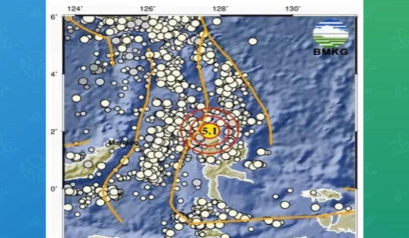 Gempa Berkekuatan 5,1 Magnitudo Guncang Maluku Utara