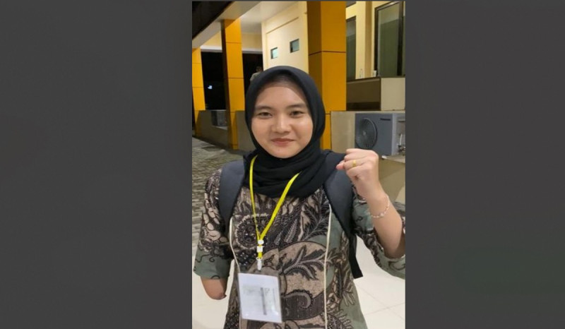 Nur Fatia Azzahra, Casis Disabilitas yang Lolos ke Rikkes II Bintara Polri