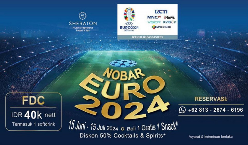 Sheraton Mustika Yogyakarta Resort and Spa Gelar Nonton Bareng Euro 2024 