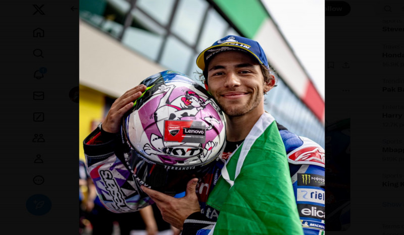 Enea Bastianini Persembahkan Podium GP Italia untuk Anjingnya