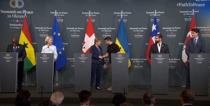Pertemuan Puncak di Swiss Gagal Capai Kesepakatan Bersama Terkait Perang di Ukraina