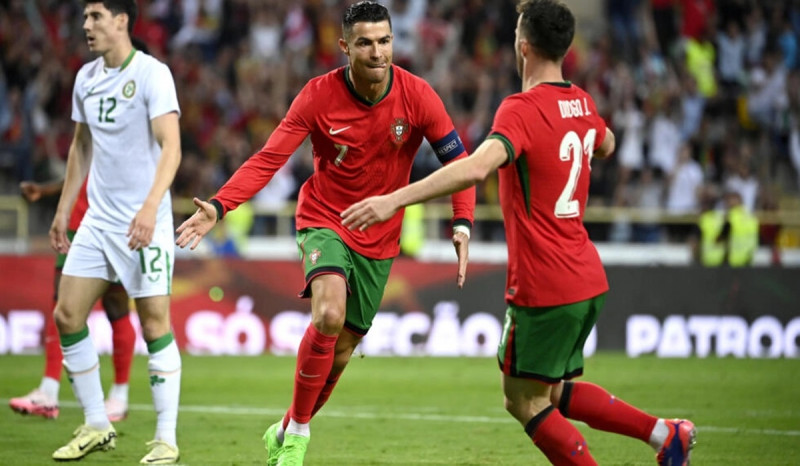 Portugal vs Irlandia, Dua Gol Cristiano Ronaldo Pastikan Kemenangan Selecao das Quinas