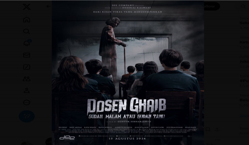 Film Dosen Ghaib: Sudah Malam atau Sudah Tahu Rilis Poster Terbaru