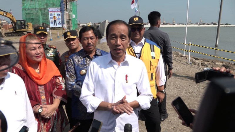 Jokowi: Pembangunan Tanggul Rob Tambaklorok Ditargetkan Selesai pada Agustus 2024