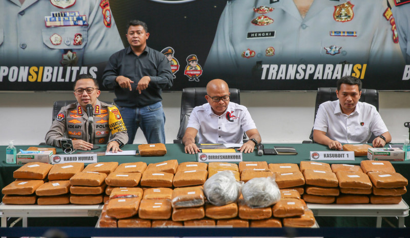Polisi Ungkap Kasus Narkoba Jenis Ganja Seberat 73 Kg di Depok