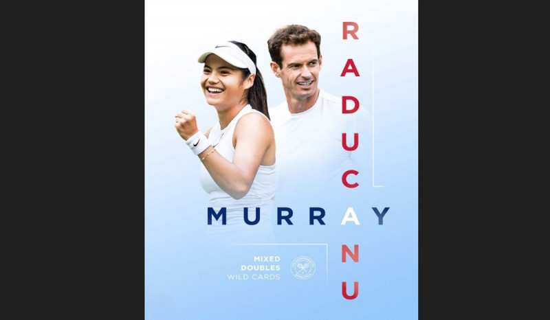Andy Murray dan Emma Raducanu akan Tampil di Ganda Campuran Wimbledon